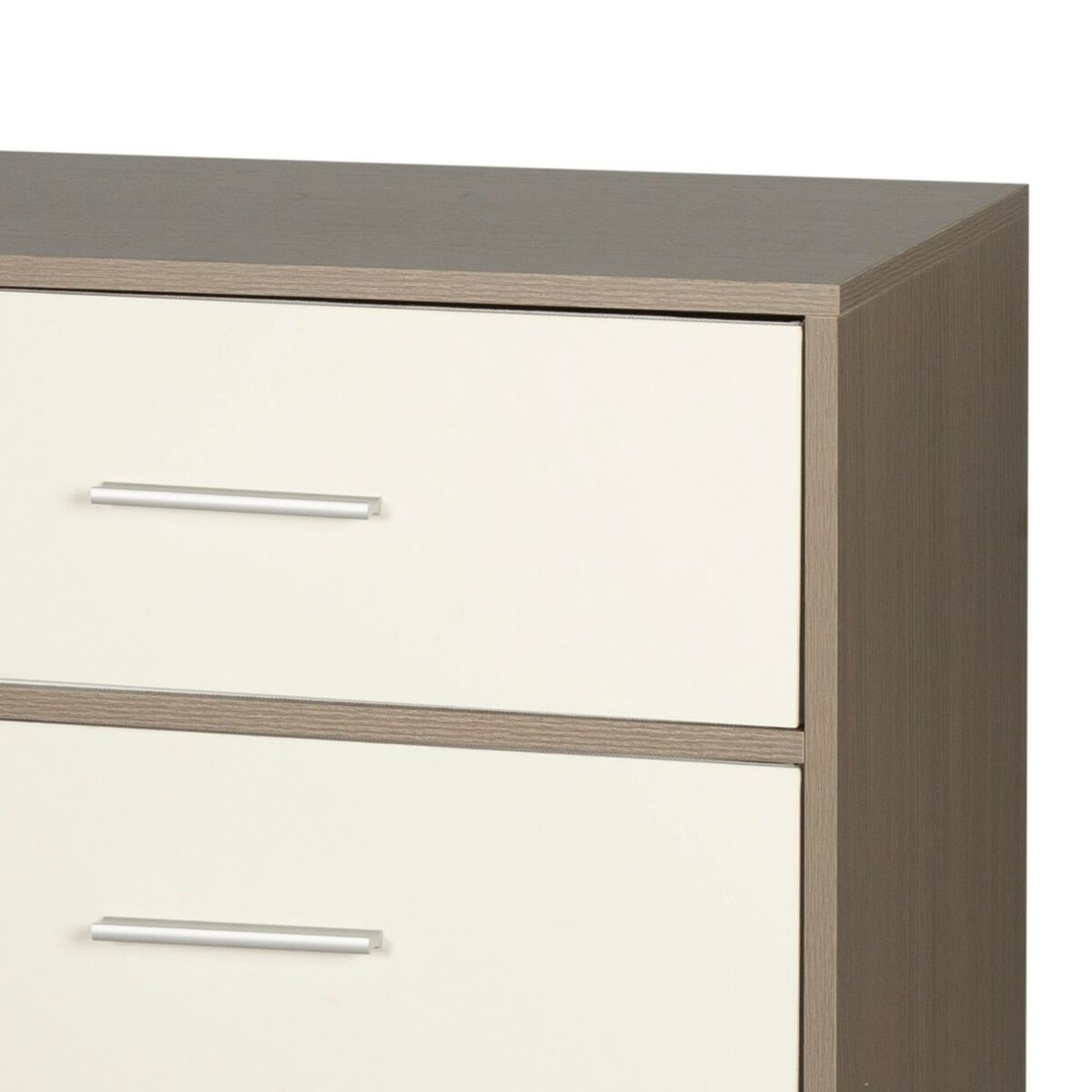 Cómoda Max Home Branco Cinzento Moderno 58 x 91 x 30 cm
